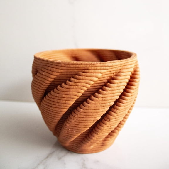 Terracotta Brown and Twisted Vase Vol 3
