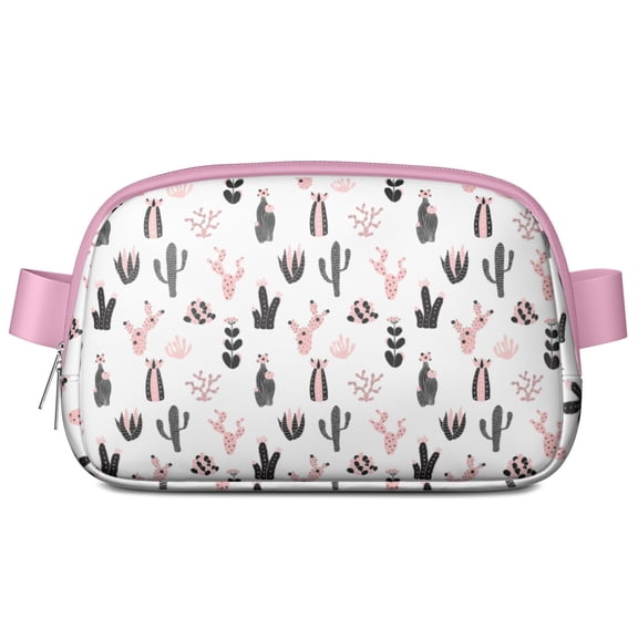 Terracotta Cactus Fanny Pack – Waterproof Adjustable Waist Bag with Clay-Pot Succulent Scene, Rustic Charm