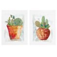 thumbnail image 1 of Terracotta Cactus & Succulent by Carol Robinson Wrapped Canvas Art Print Set, 1 of 2