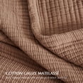 thumbnail image 1 of Terracotta Clay King/Cal King (108" X 96") Matelasse Coverlet Quilt Bedding Set, 1 of 7