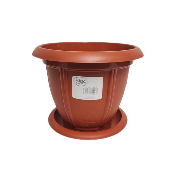 Terracotta Flower Pot 7.0'' W/ Plate 5-Pack