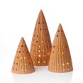thumbnail image 1 of Terracotta Holiday Lights Tree Lantern Set, 1 of 4