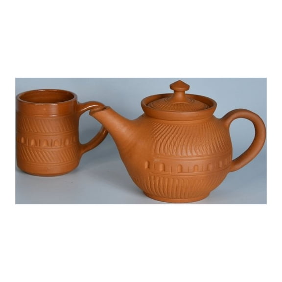 Terracotta Kettle: Artisan Charm for Home and Kitchen