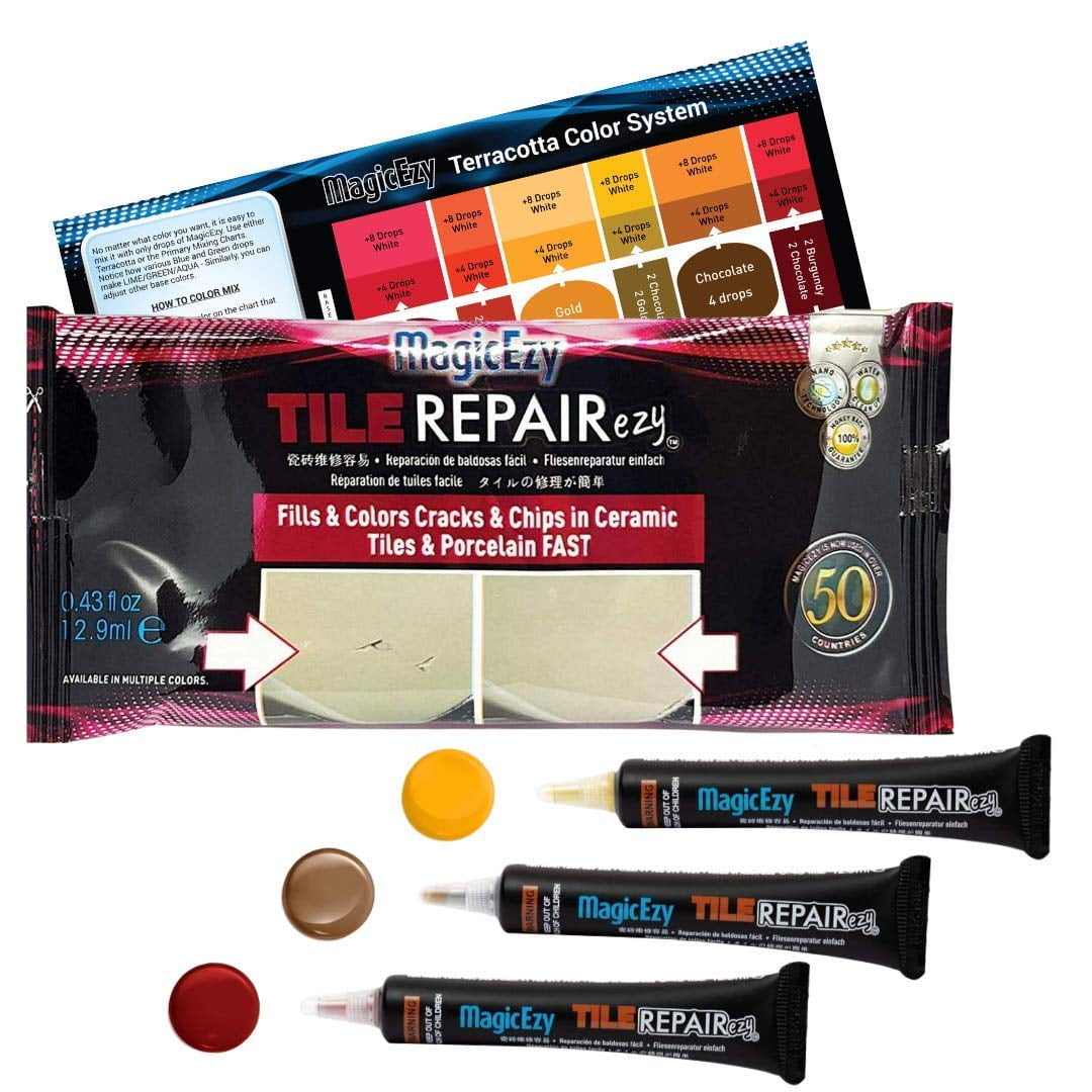 Terracotta Kit Tile Repair Kit Porcelain and Ceramic Tile Repair Kit Mix and Match Colors