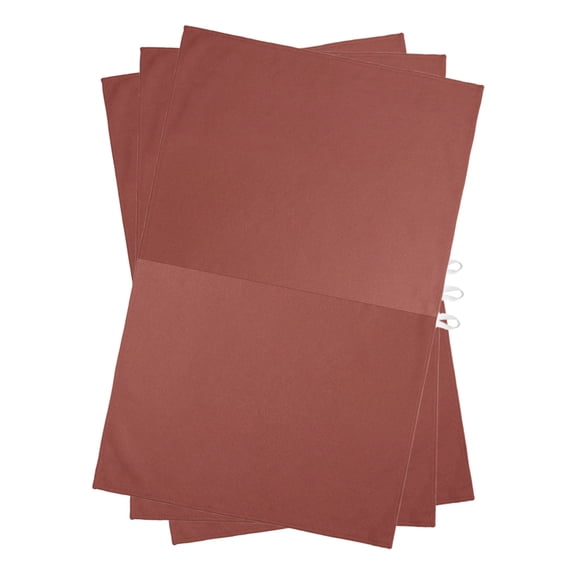 Terracotta Red Kitchen Towels Dish Towel Pack of 3 Vintage Minimalist Rustic Solid Color Textured Soft Dish Cloth Set Absorbent Dishcloth for Drying Dishes, Hand Towels 18 x 28 Inches