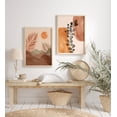 Terracotta Sun Desert Prints Set Of 2, Mid Century Abstract Wall Art ...