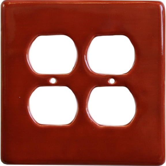 Terracotta Talavera Double Outlet Wall Plate