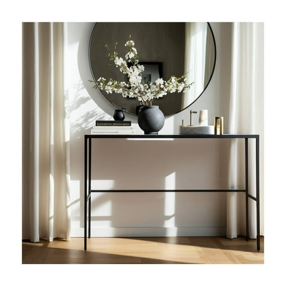 Terracotta Vase - Round Handcrafted Pottery Flower Pot, Rustic Decorative Accent for Home, Office, Bedroom, Living Room - Contemporary - 7" Black