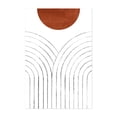 thumbnail image 1 of Terracotta abstract boho arch - Mixed Media Abstract Minimalist Geometric Line Art Modern Art Boho Watercolor Unframed Wall Art Print 40 x 60 inches, 1 of 60