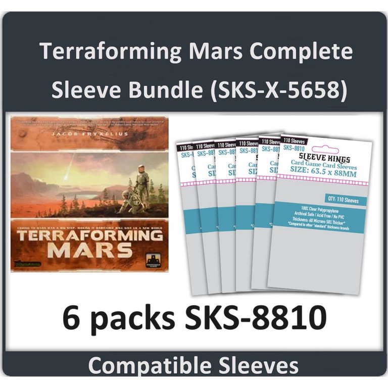 Terraforming Mars" Compatible Complete Sleeve Bundle (8810 X 6) - Walmart.com Terraforming Mars" Compatible Complete Sleeve Bundle (8810 X 6) - Walmart.com