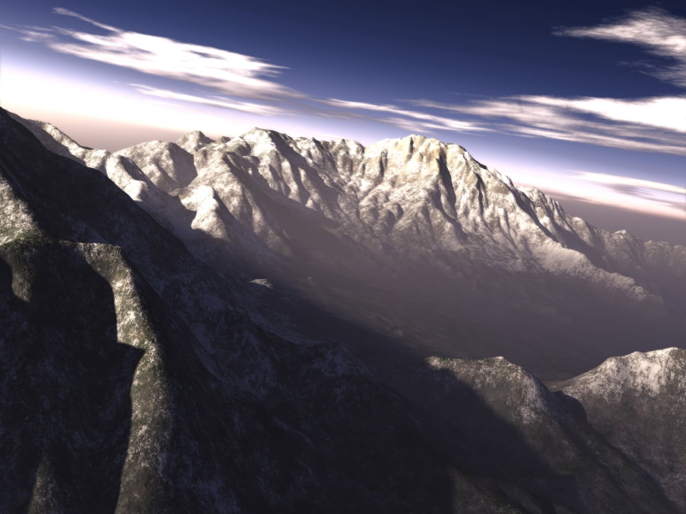 Terragen render of Kitt Peak Arizona USA Canvas Art - Rhys TaylorStocktrek Images (33 x 25)