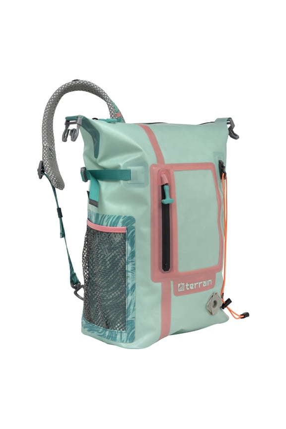 Adventure Waterproof Sling Pack, Sea Breeze & Salmon