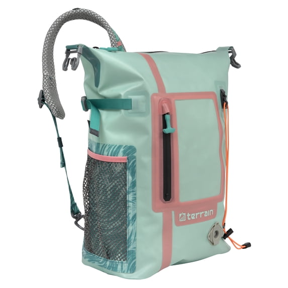 Terrain™ Adventure Waterproof Sling Pack, Sea Breeze & Salmon