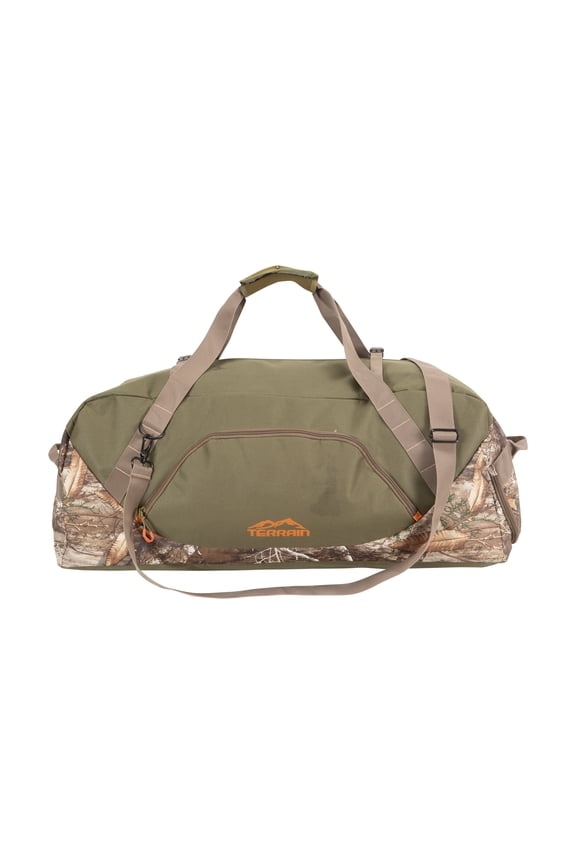 Basin Travel Duffel Bag, Medium, Realtree Edge, Sports Duffel Bag for Hunting, Polyester, 3 Pockets