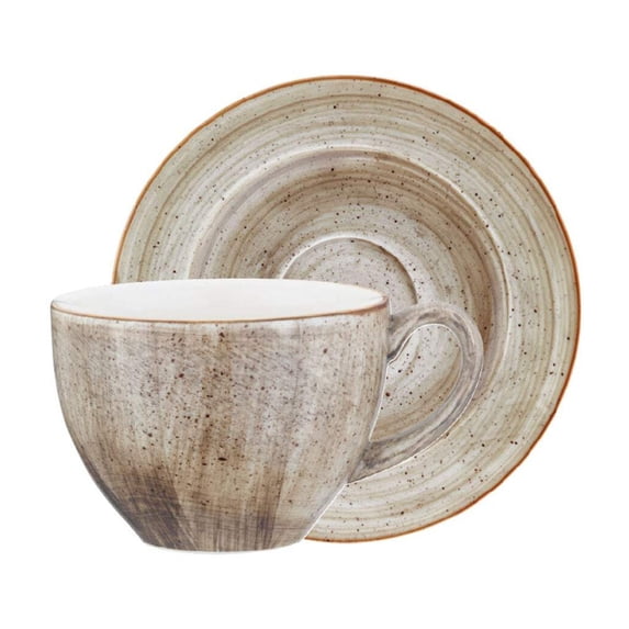 Terrain Bistro 7 oz. Coffee Cup+Saucer Set for 2