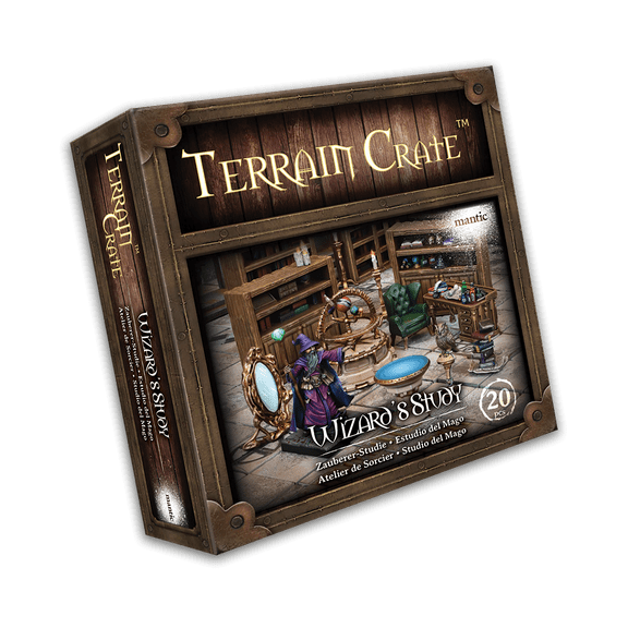 Terrain Crate Wizard's Study - 25-32mm Dungeon Scenery Hard Plastic Perfect for D&D DND RPGs