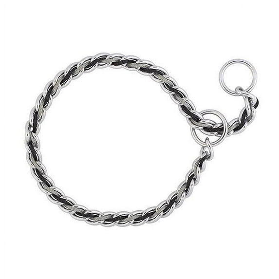 Terrain D.O.G. Laced Chain Slip Collar, 3.9mm x 24", Gray & Black