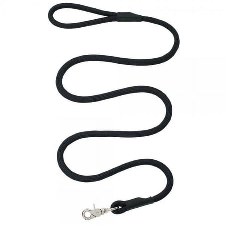 Terrain D.O.G. Rope Leash, Black, 1/2 x 6'