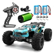 116 Scale Fast RC Car, 80KPH High Speed Brushless 4WD Off-Road Monster Truck, 2.4GHz Remote Control, All-Terrain Racing Toy for Adults and Boys