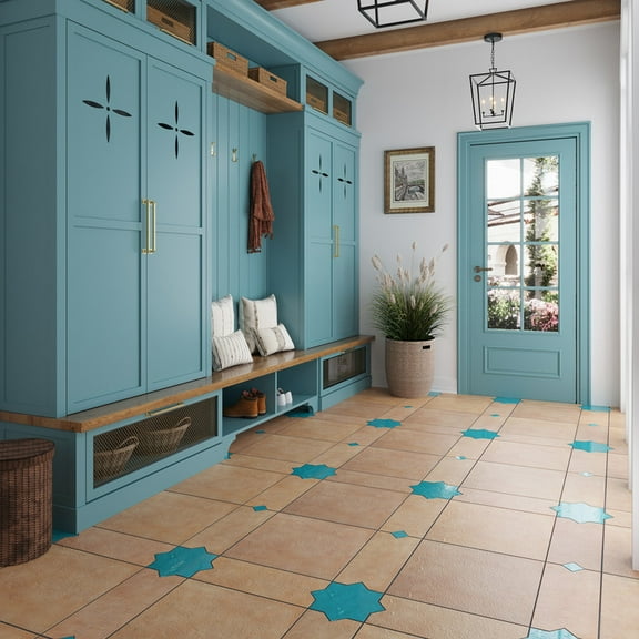 Terralis 2 x 2 in. Glossy Turquoise Blue Porcelain Square Wall and Floor Tile (0.86 sq ft/case) - 50 Pack