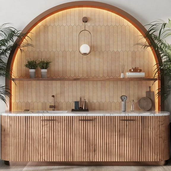 Terralis 3 x 19 in. Matte Terracotta Porcelain Picket Wall and Floor Tile (7.65 sq ft/case) - 20 Pack