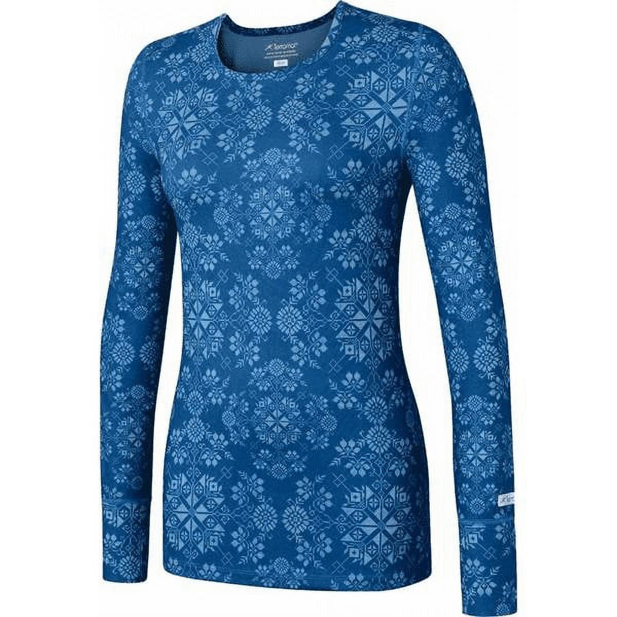 Terramar Women's Hottotties Cloud Nine Scoop Neck Top - 4-Way Stretch Thermal Base Layer