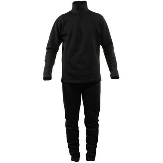 Terramar Medium Grid Fleece Mens Bottom - Black