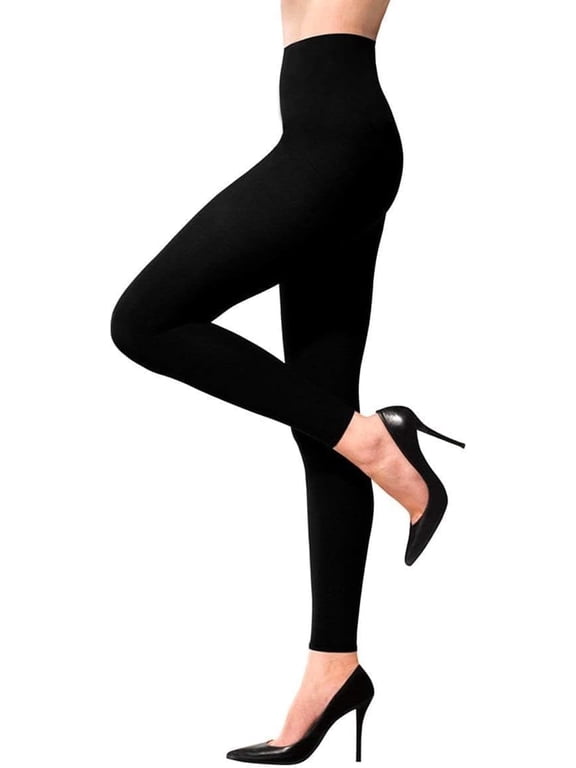 Advanced Graduated Compression Leggings Women | 20-30 mmHg Footless Microfiber Leggings Tights 3XL
