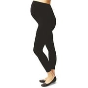 Terramed Maternity Compression Leggings Over The Belly Stockings Women 20-30mmHg (Large, Black)