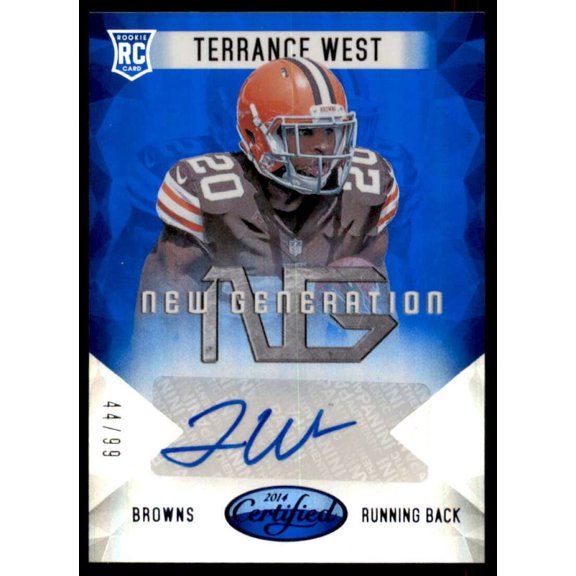 Terrance West Rookie 2014 Certified New Generation Autographs Mirror Blue #27