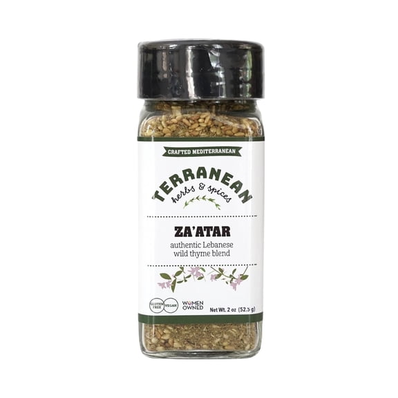 Terranean Herbs - Authentic Za'atar Seasoning Blend for Versatile Cooking - 2 Oz, Case of 6