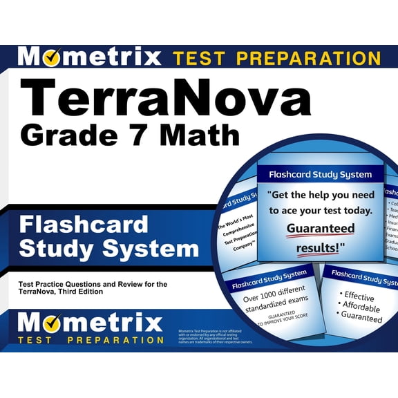 Terranova Grade 7 Mathematics Flashcard Study System : Terranova Test Practice Questions & Exam Review for the Terranova, Third Edition (Cards)