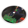 thumbnail image 1 of Terraria Christmas Tree Skirt with Tassel Thickened Xmas Tree Base Cover for Decorations Holiday Party, 1 of 7