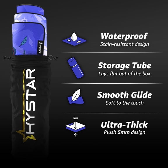 Terraria Extended Gaming Mouse Pad | XXL 36" x 16" | 5mm Thick, Waterproof Surface, Smooth Polyester Fabric, and Natural Rubber Base (Floating Island)