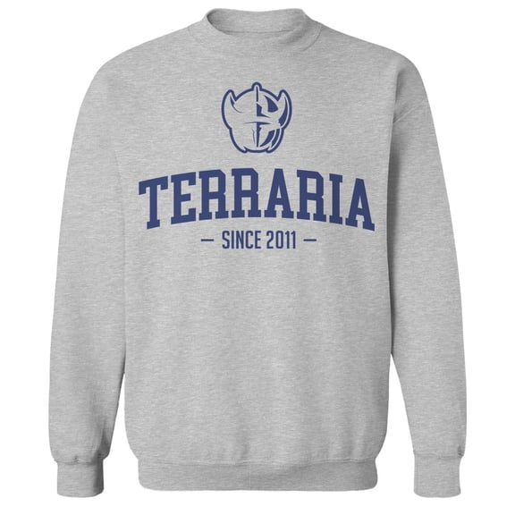 Terraria Terraria Since 2011 Graphic Sport Grey Men's Cotton Pullover Sweatshirt