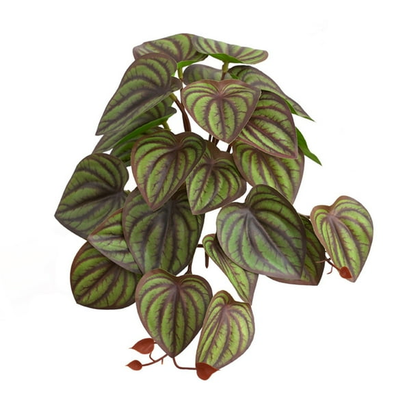 Terrarium Artificial Plant for Amphibian for Pet Habitat Decorations Tropical Leaves 10 Sty