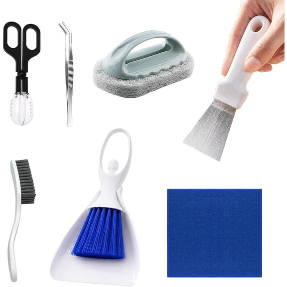 Terrarium Cleaning Kit - Reptile Enclosure Care Tools, Glass Scraping Maintenance Set, Hygienic Habitat Cleaning System | Gecko Lizard Snake Frog Tank Service Equipment for Aquarium Home Habitat Use