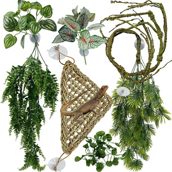 Terrarium Habitat Decor Group En for Reptile Pet Habitats