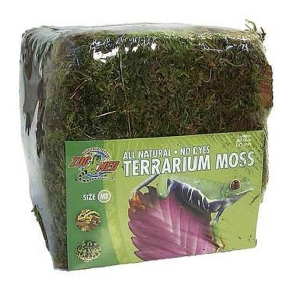 Terrarium Moss - 5.62L Natural Reptile & Amphibian Substrate - Humidifying Cage Liner & Incubation Medium - Eco-Friendly, Dye-Free Terrarium Decor