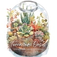 thumbnail image 1 of Terrarium Oasis; Coloring Relaxation with Terrarium Gardens [8.5x11]: Color Your Oasis! 50 Calming Terrarium Gardens for, (Paperback), 1 of 1
