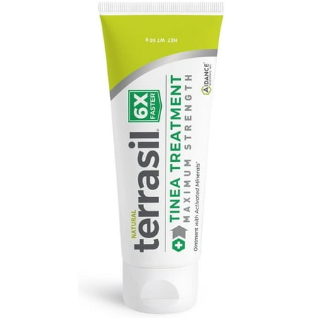 Terrasil Tinea Treatment MAX Strength Antifungal Ointment, All-Natural, 6X Faster Relief (50gm Tube)
