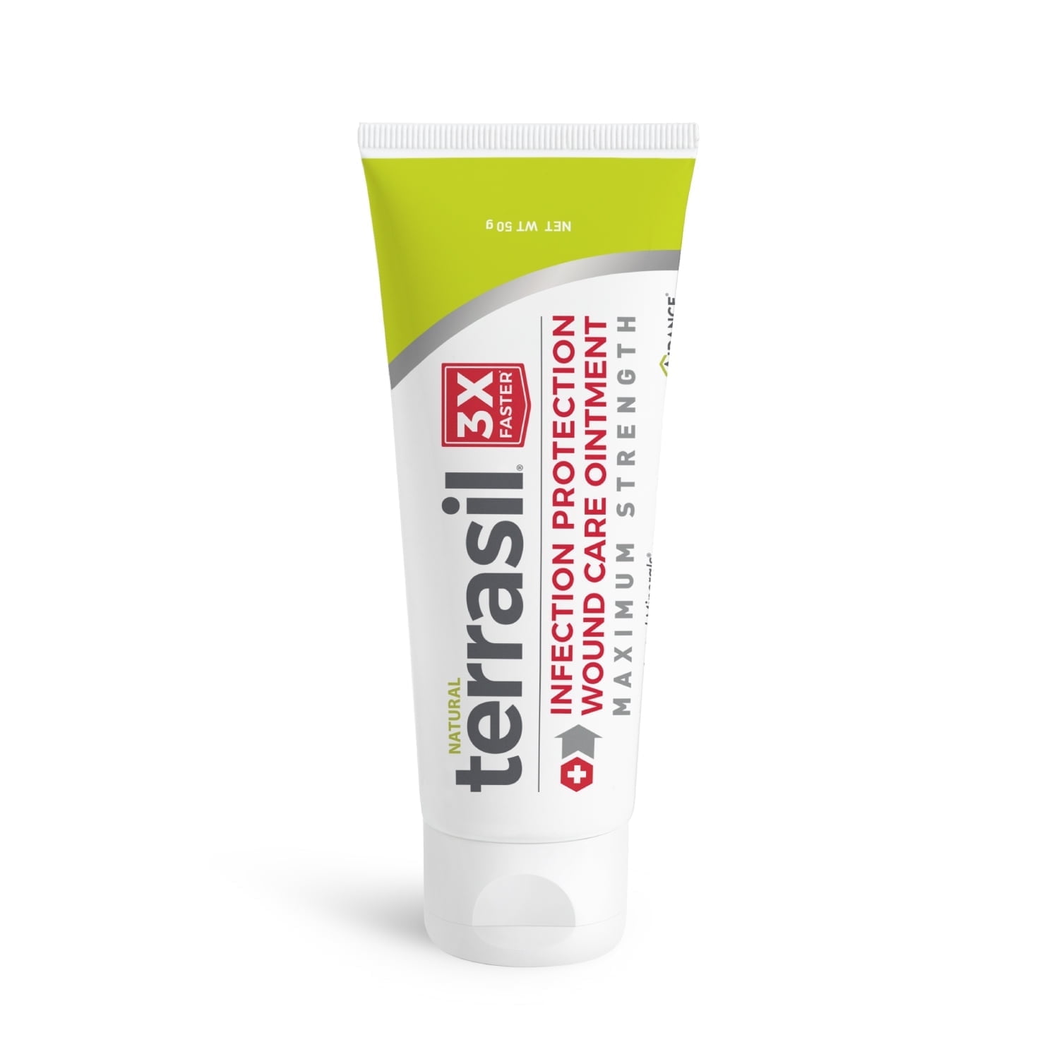 Terrasil Wound Care MAX Strength, 3x Faster Healing for Wounds, Burns, Cuts, Scrapes, Ulcers, Sores (50gm)