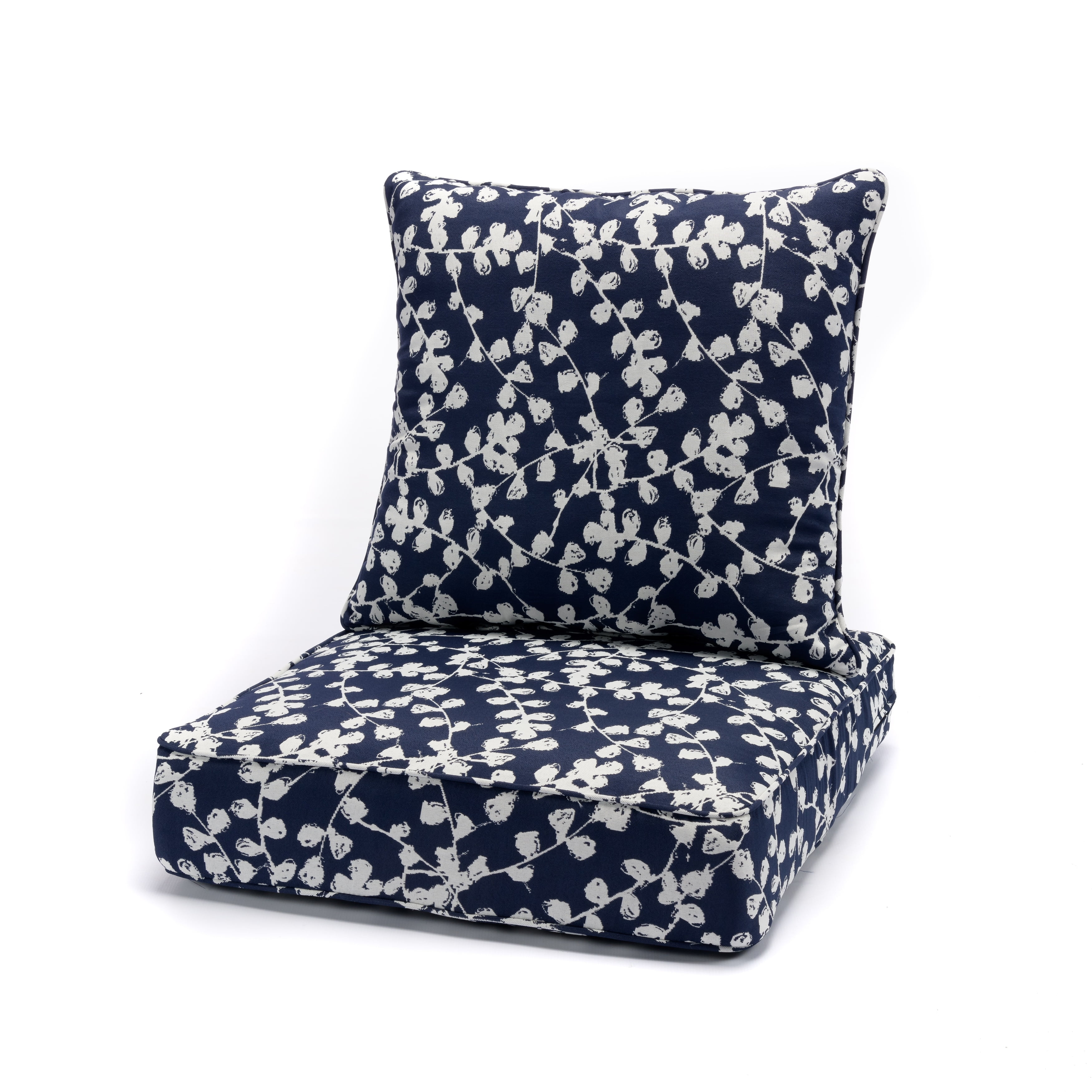 Terrasol Salix Outdoor Deep Seat Cuhsion Set Navy