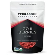 Terrasoul Superfoods Goji Berries, Sun-Dried, 1 Lb - Large Size | Chewy Texture