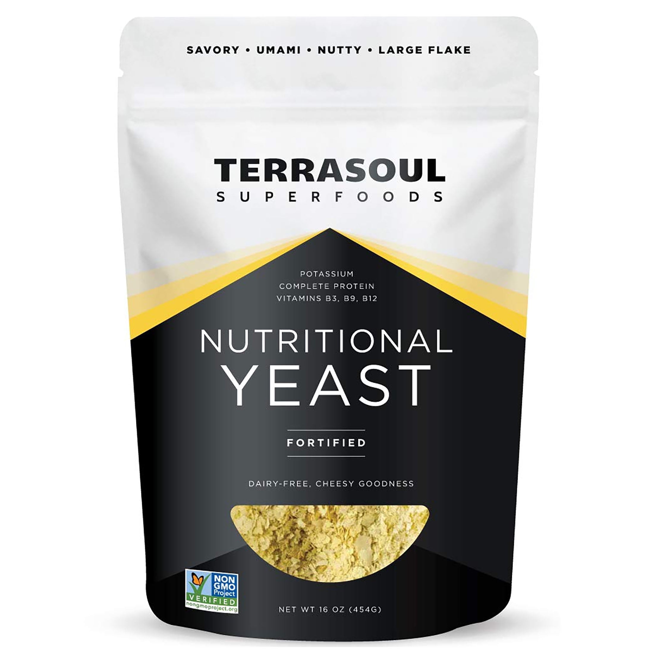 Terrasoul Superfoods Premium Nutritional Yeast Flakes, 16oz - Gluten