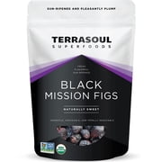 Terrasoul Superfoods Organic Black Mission Figs, 1 Lb - Fresh | Sun-Ripened | No-Sugar Added