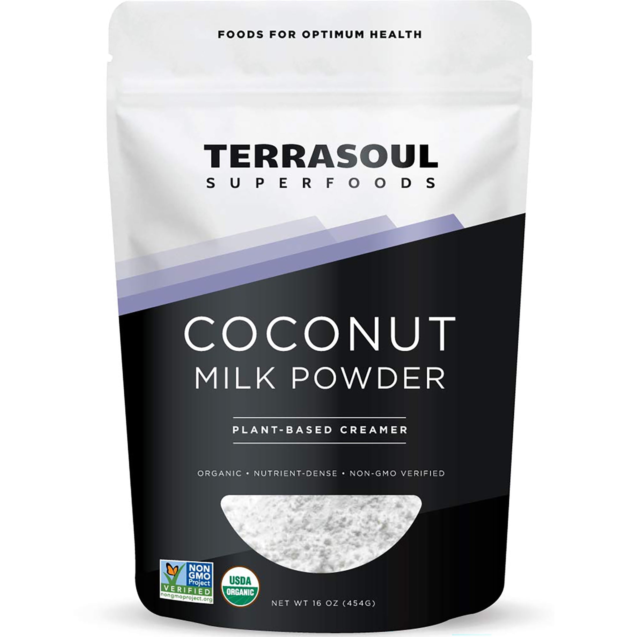 Terrasoul Superfoods Organic Coconut Milk Powder 1 Lb - Plant-Based Non-Dairy Creamer for Coffee and Lattes