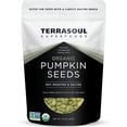 thumbnail image 1 of Terrasoul Superfoods Organic Dry-Roasted Salted Pumpkin Seeds (Pepitas), 1 Lb – Non-GMO, Gluten-Free, Vegan, Keto-Friendly, Shelf-Stable, Resealable Bag, 1 of 5
