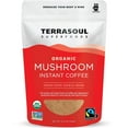 Terrasoul Superfoods Organic Instant Mushroom Coffee, 30 Servings, 4.75oz - Fair-Trade | Freeze-Dried | Medium Roast | Arabica Beans