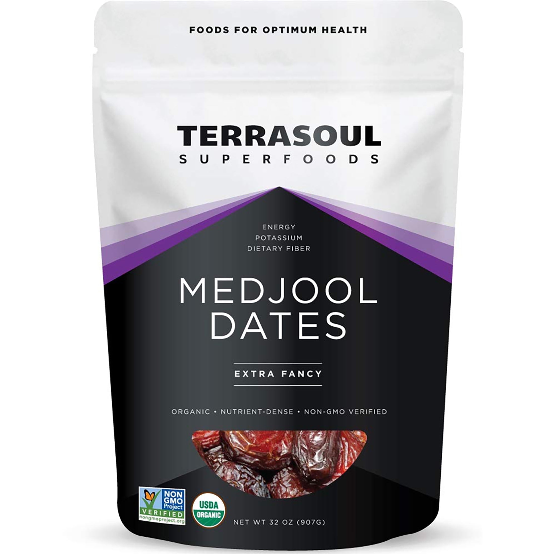 Terrasoul Superfoods Organic Medjool Dates, 2 Lbs - Soft Chewy Texture | Sweet Caramel Flavor | Farm Fresh